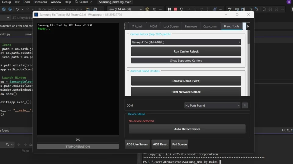 Android 11–16 Service Tool Full Source Code (C# & Qt)