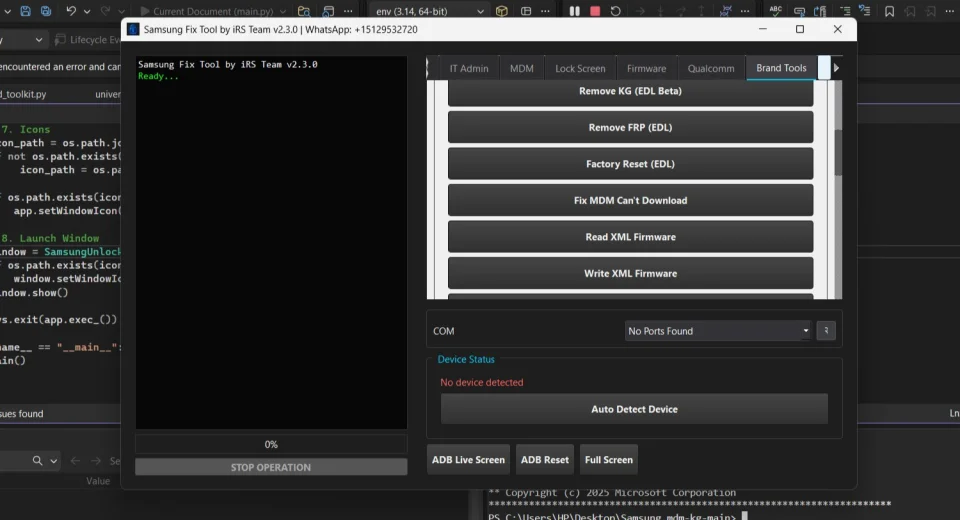 Android 11–16 Service Tool Full Source Code (C# & Qt)